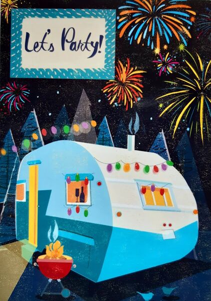 Postikortti Let´s Party!