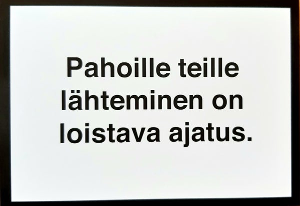 Postikortti Pahoille teile...